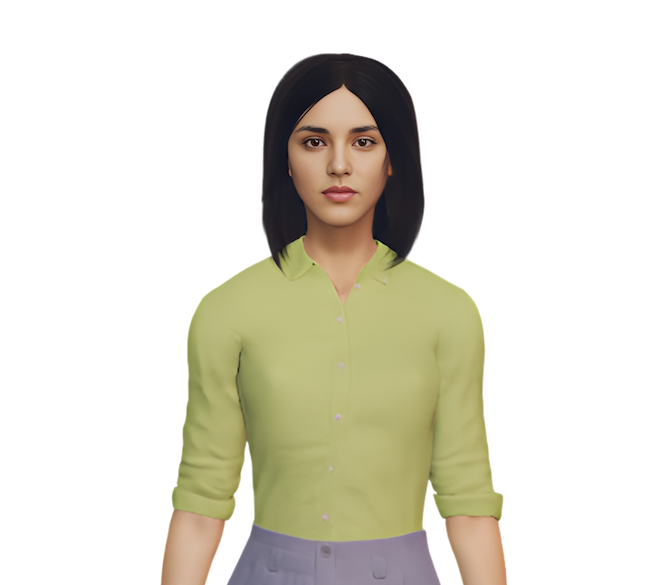 AIRA AI avatar representing Breathefree’s lung health assistant